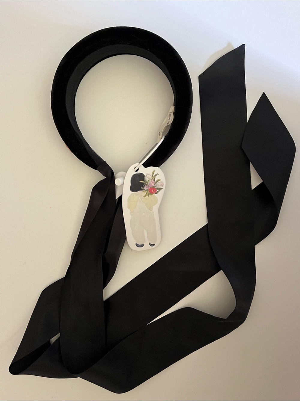 Mes Kids Des Fleurs Black Headband NWT!